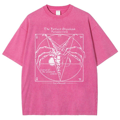 Mystery Pentagram Vintage Distressed T-shirt