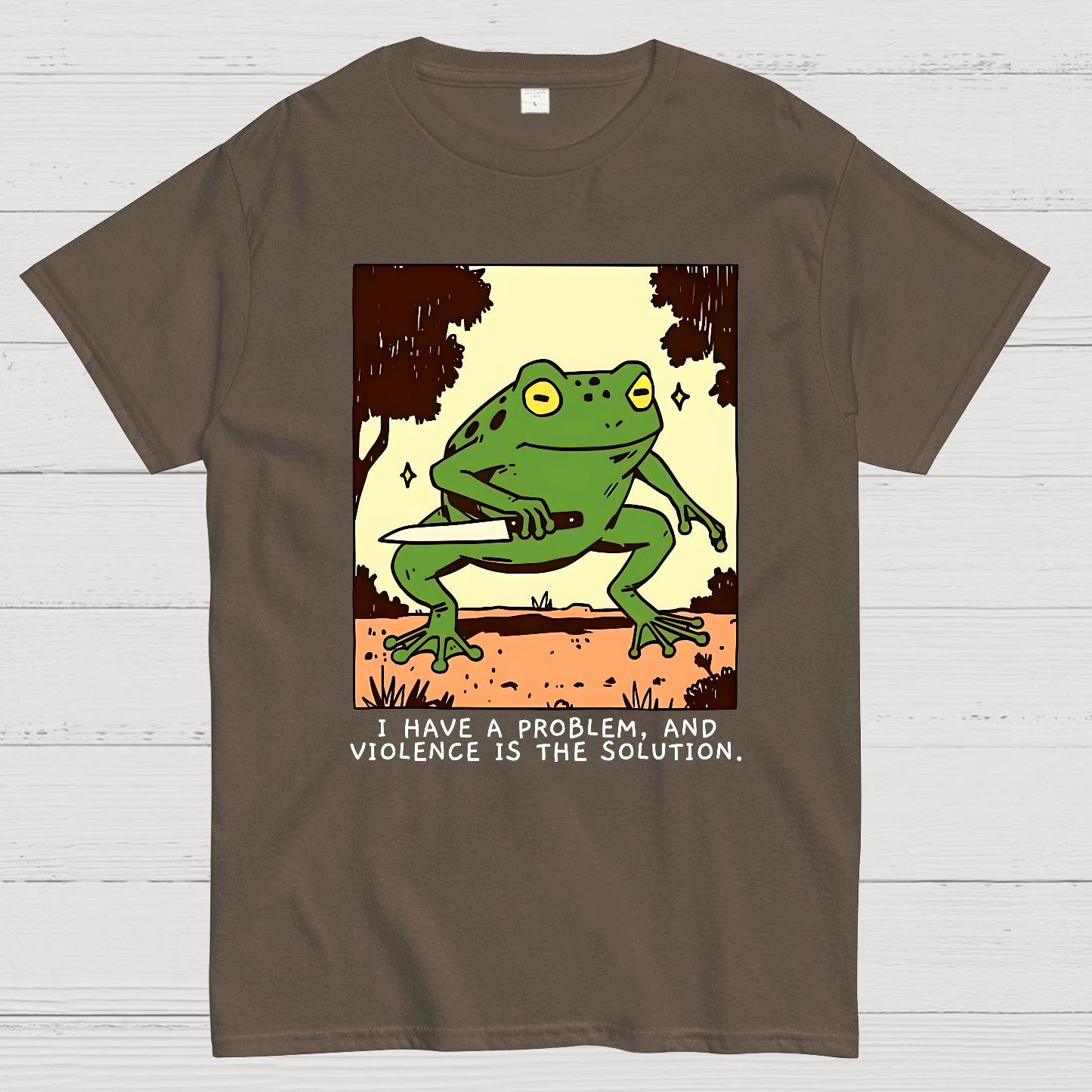 Frog Violence Geek T-Shirt