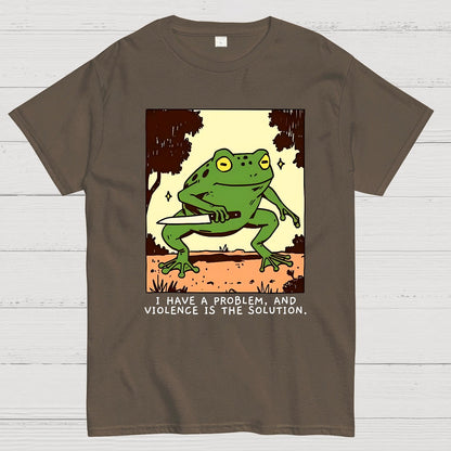 Frog Violence Geek T-Shirt