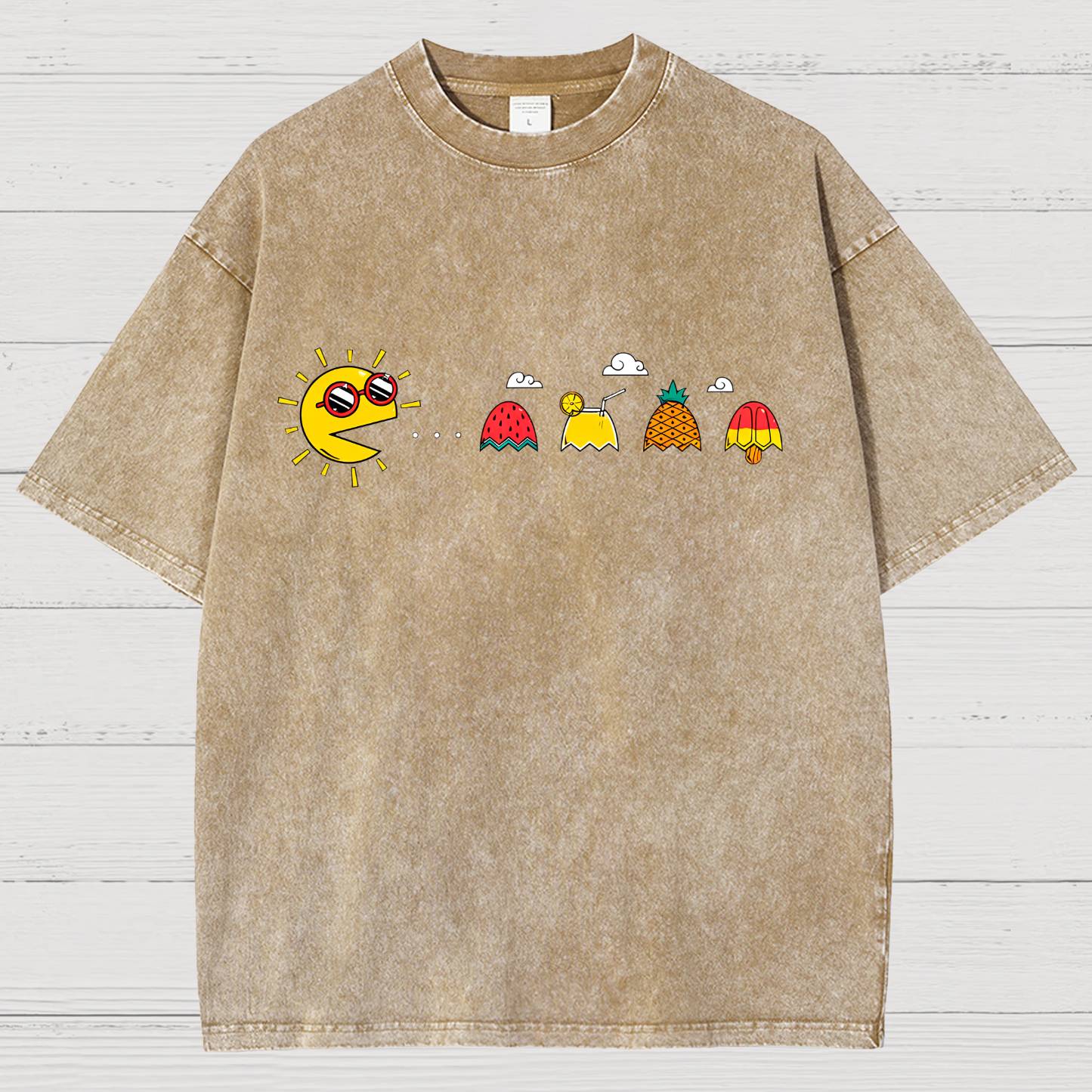 PAC-SUMMER Vintage Distressed T-shirt