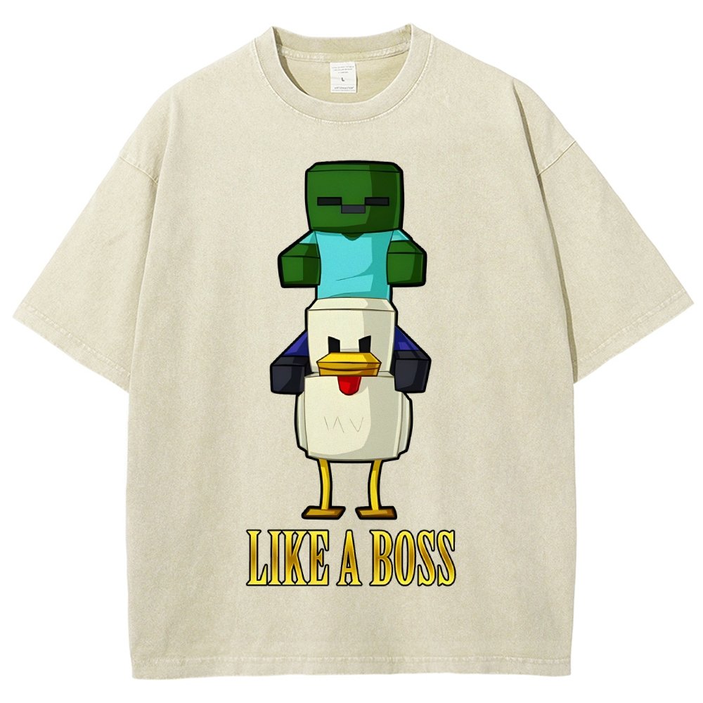 Like A Boss Vintage Distressed T-shirt
