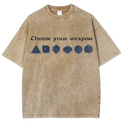 Choose your weapon Vintage Distressed T-shirt