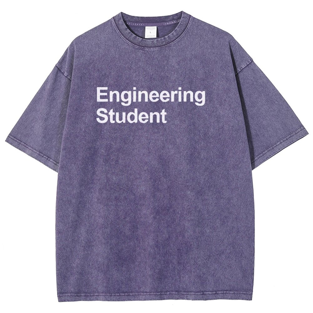 Engineering Student Unisex Fit Washed T-Shirt