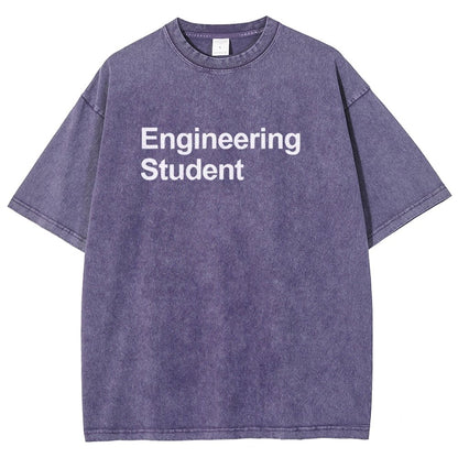 Engineering Student Unisex Fit Washed T-Shirt