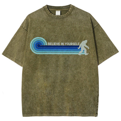 Vintage Creature BELIEVE IN YOURSELF Vintage Distressed T-shirt