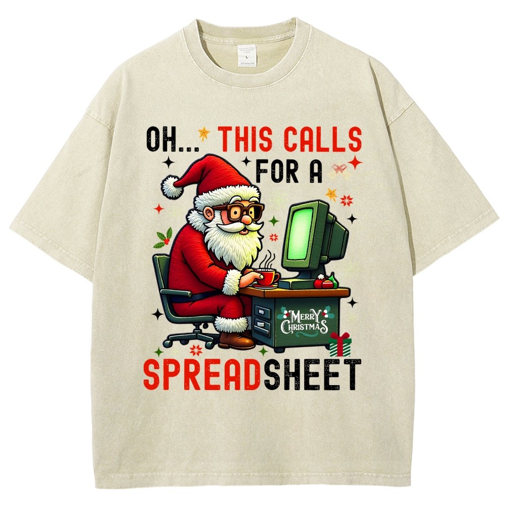 Ohh This Calls For A Spreadsheet Vintage Distressed T-shirt