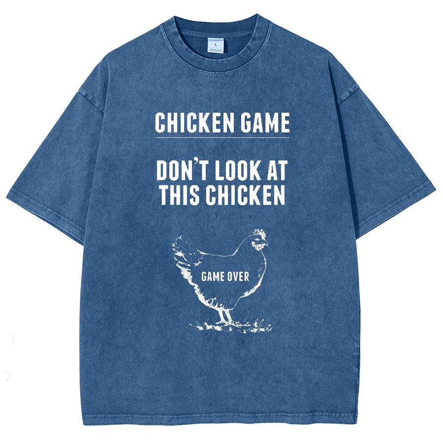 Chicken Game Vintage Distressed T-shirt
