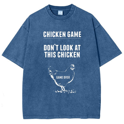Chicken Game Vintage Distressed T-shirt