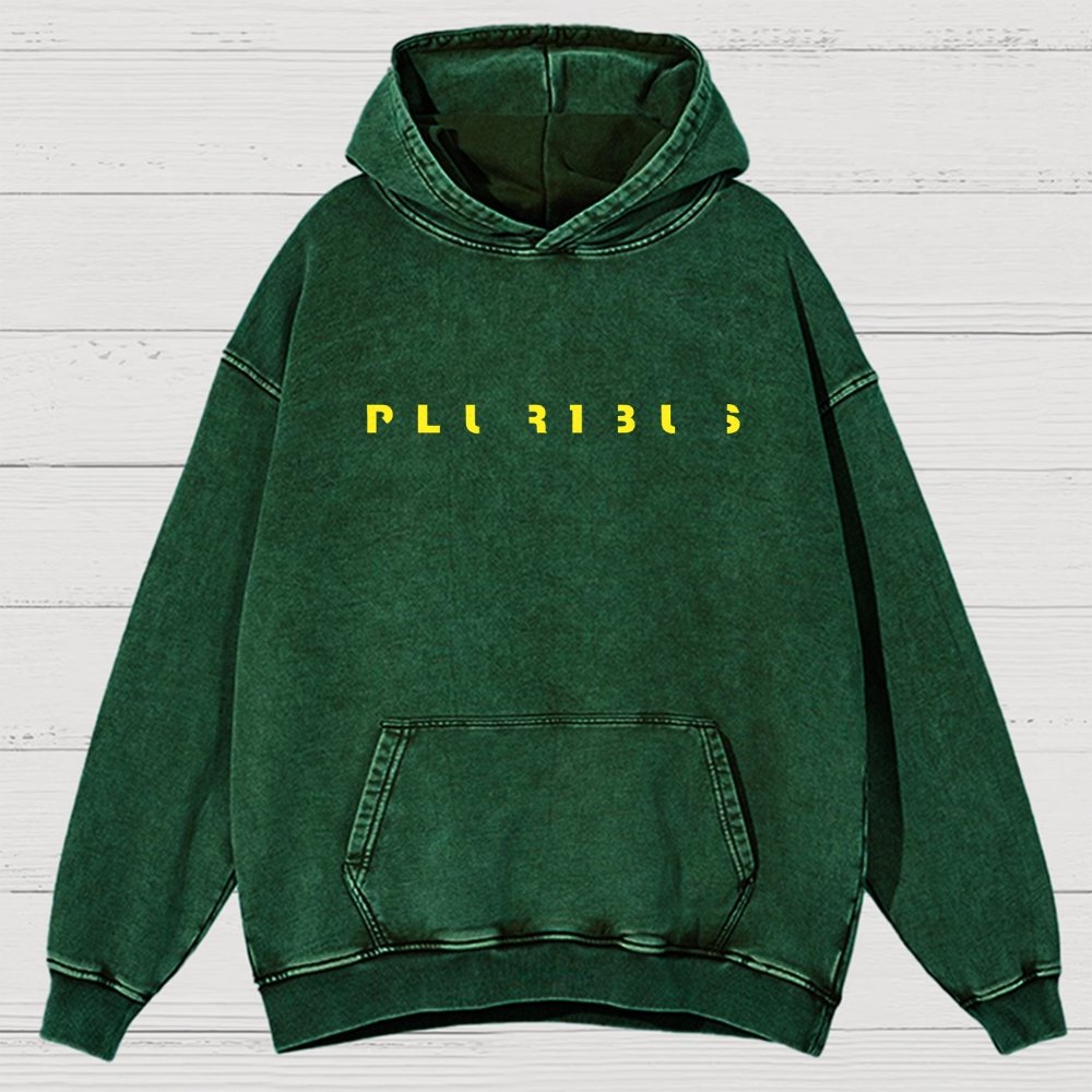 Pluribus Extraterrestrial Minimal Vintage Distressed Hoodie