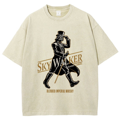 Keep Sky Walking Vintage Distressed T-shirt