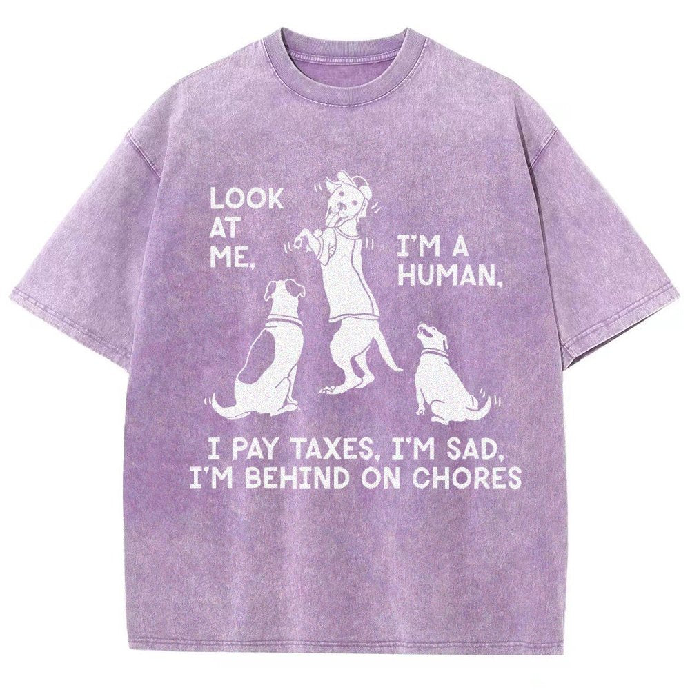 Dog Mocks Humans Vintage Distressed T-shirt