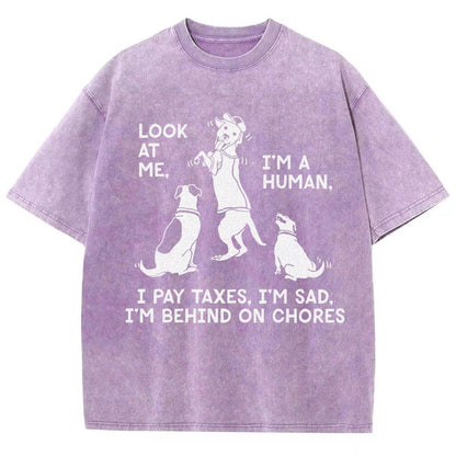 Dog Mocks Humans Vintage Distressed T-shirt