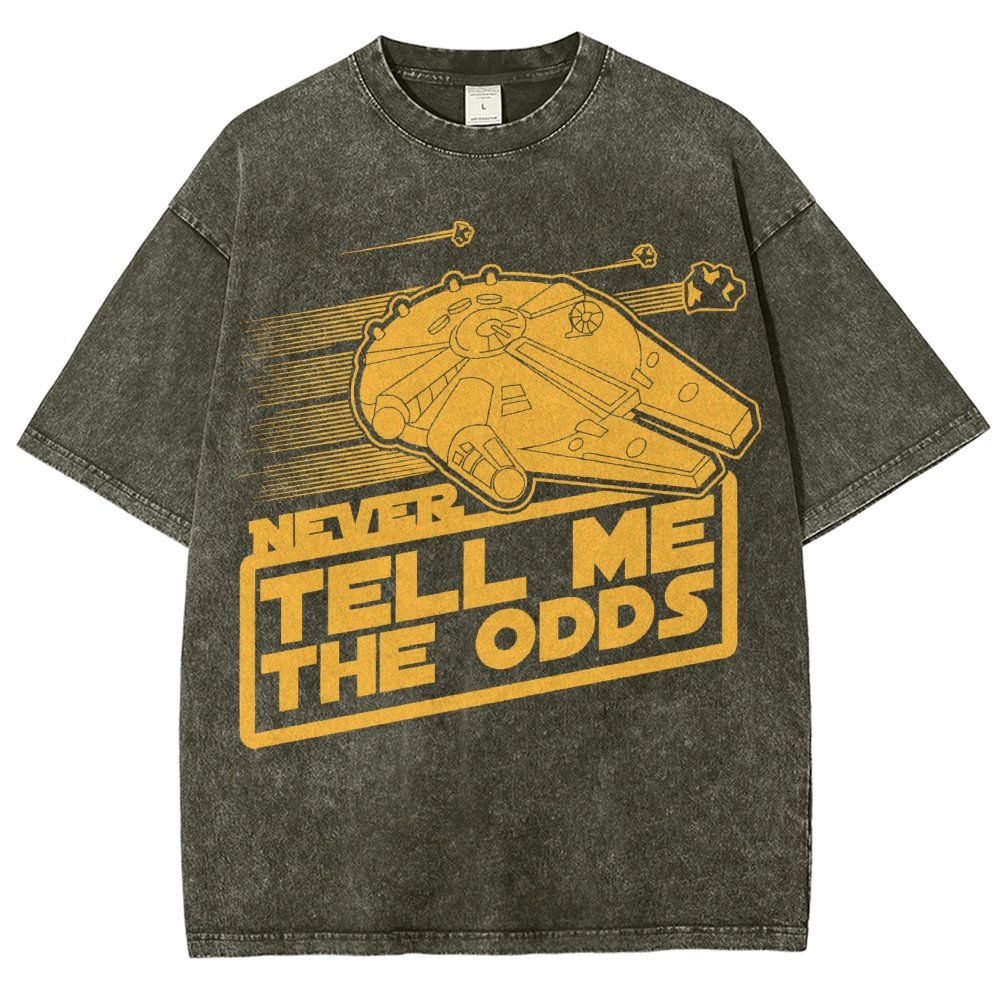 Never Tell Me The Odds Vintage Distressed T-shirt