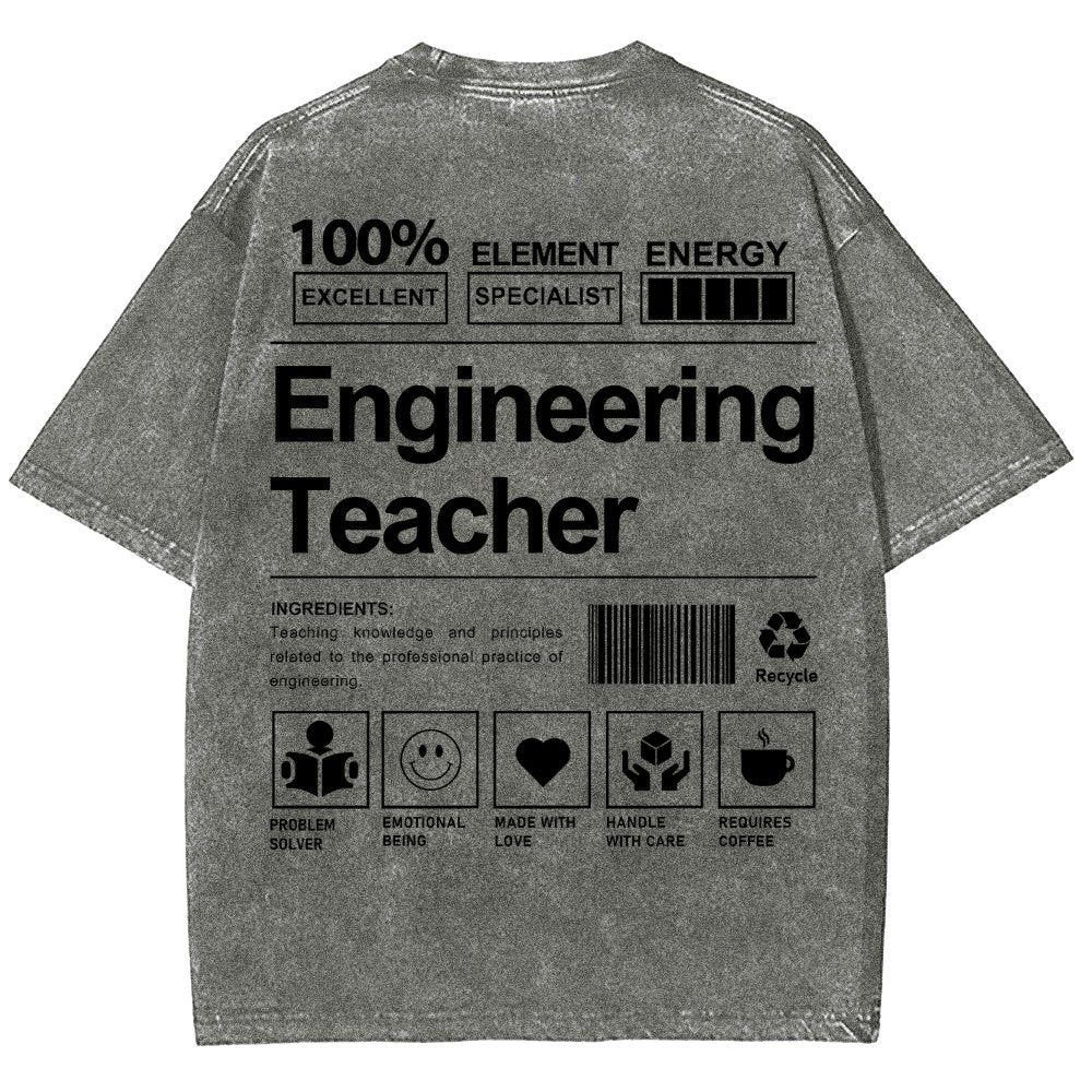 Engineering Teacher Unisex Washed T-Shirt