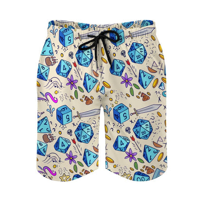 Vintage Dice Game Geek Shorts