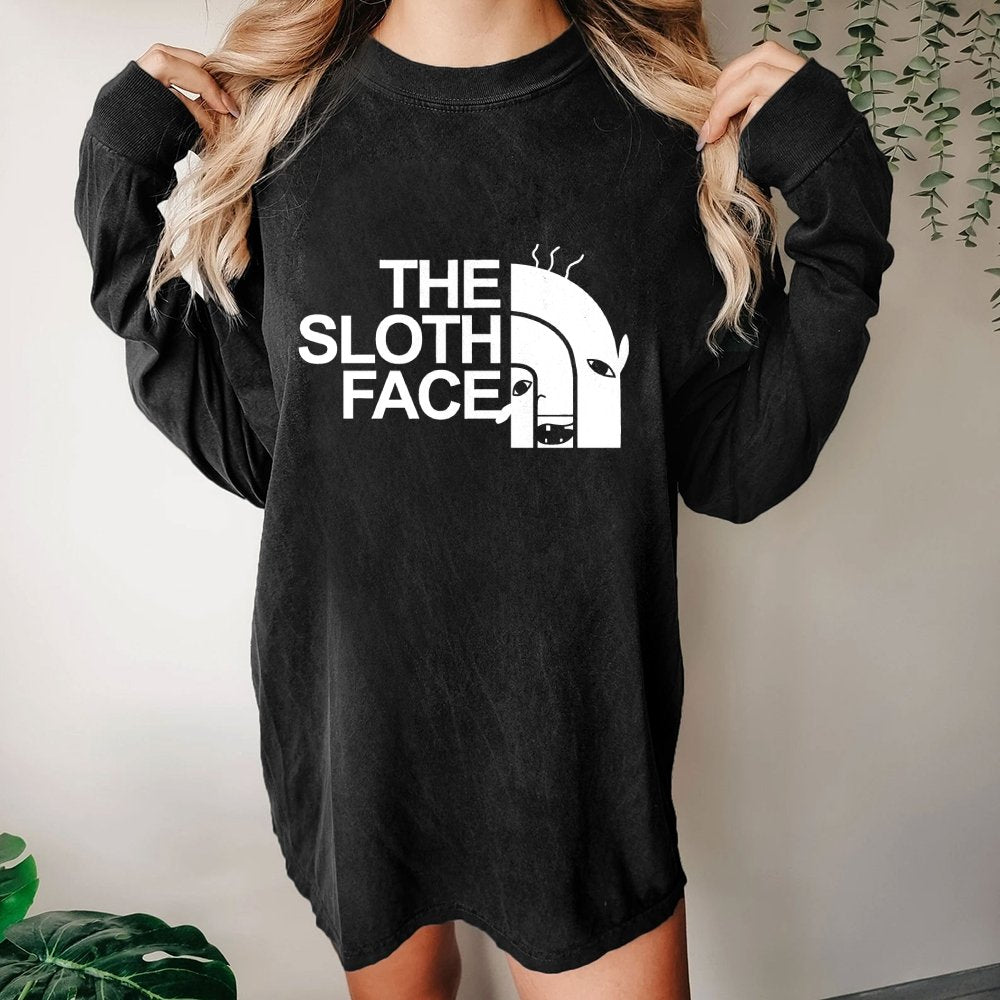 Slothface Washed Long Sleeve Tee
