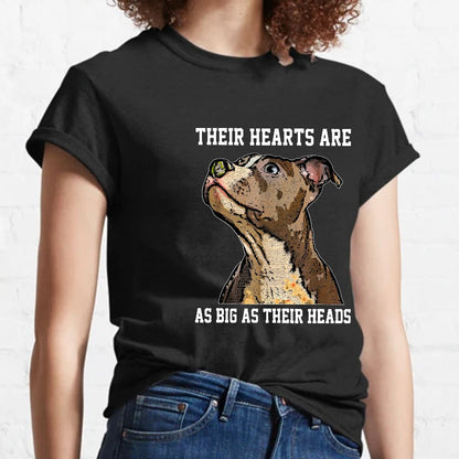 Their Hearts Are As Big As Their Heads Nerdy T-Shirt