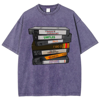Nostalgic VHS - Action Edition Vintage Distressed T-shirt