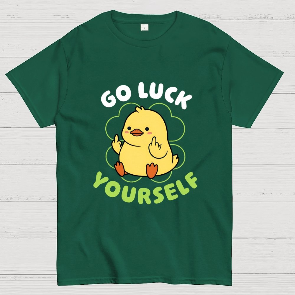 Go Luck Yourself Duck Geek T-Shirt