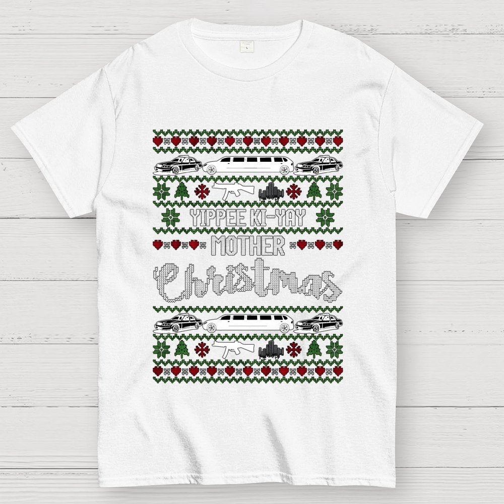 Yippee Ki-Yay Mother Christmas Ugly Geek T-Shirt