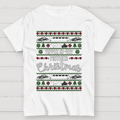 Yippee Ki-Yay Mother Christmas Ugly Geek T-Shirt