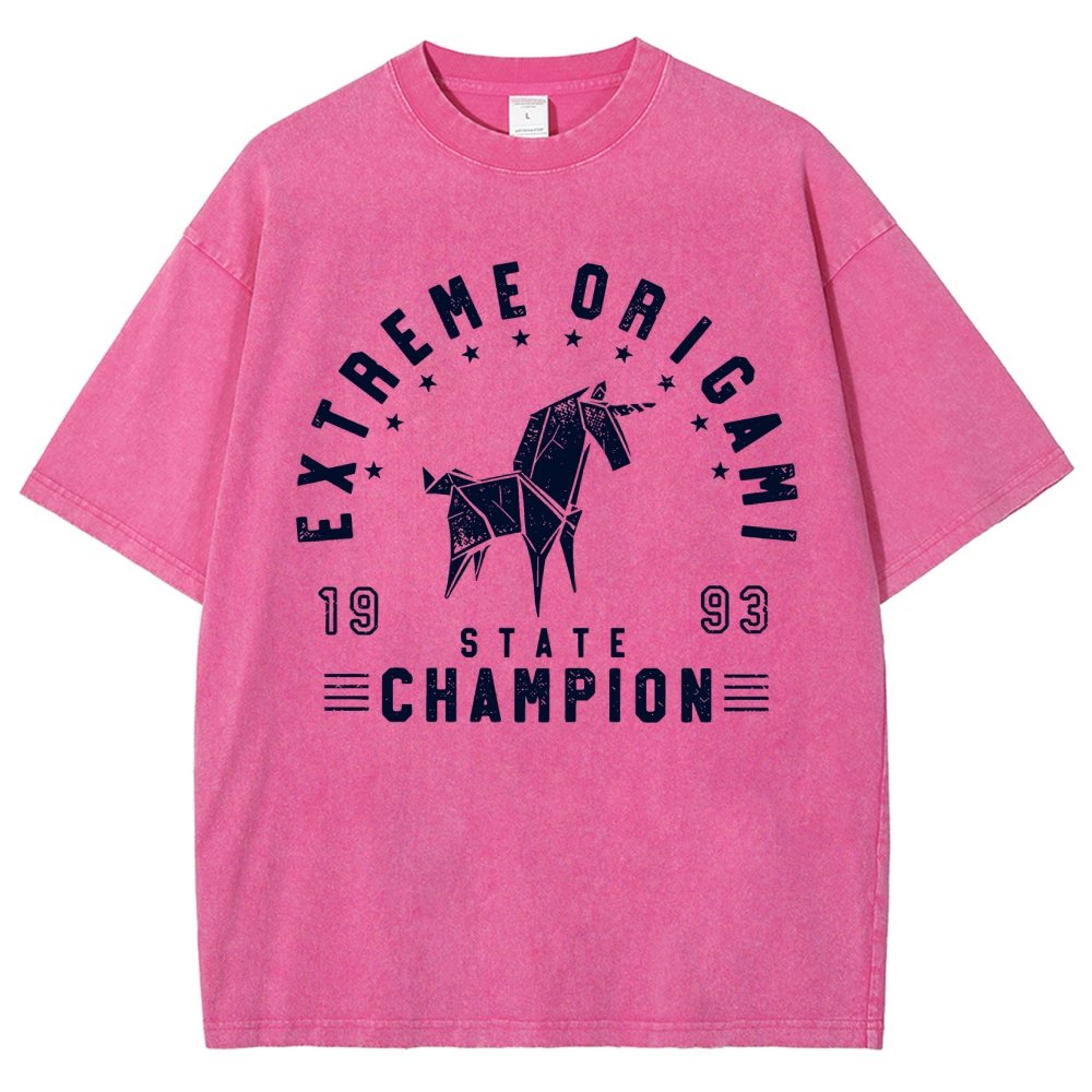 Extreme Origami Champ Vintage Distressed T-shirt