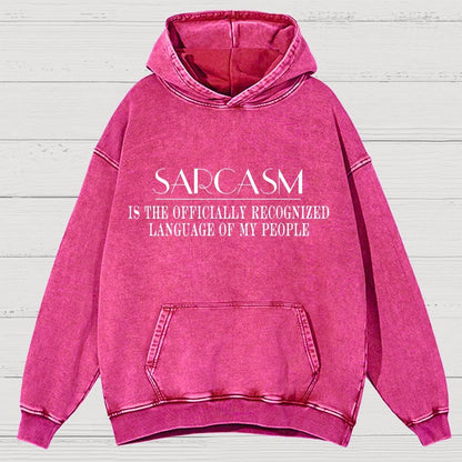 Fluently Sarcastic Vintage Distressed Hoodie