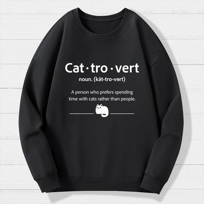 Cat-Tro-Vert Geek Cotton Sweatshirt