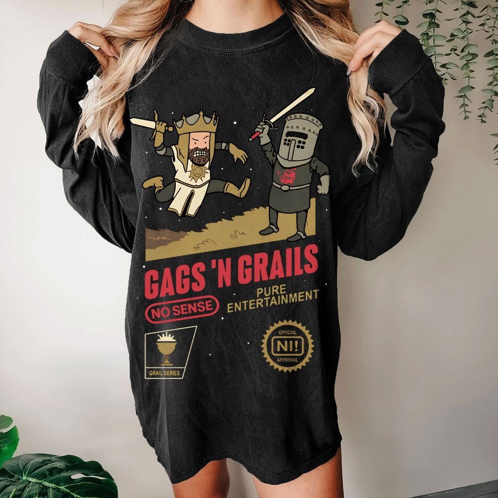 Gags 'n Grails Washed Long Sleeve Tee
