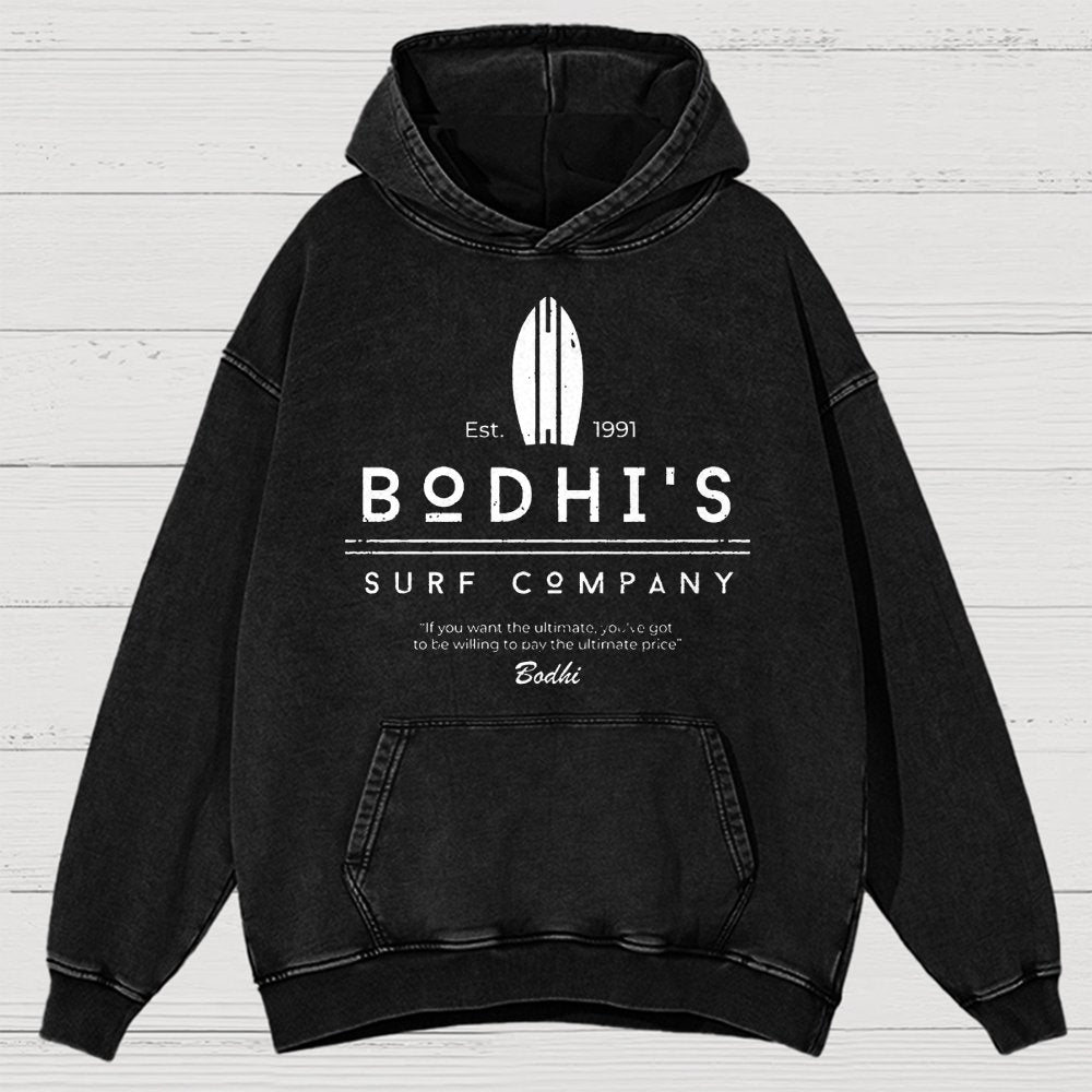 Bodhi's Surf Company Est. 1991 Vintage Distressed Hoodie