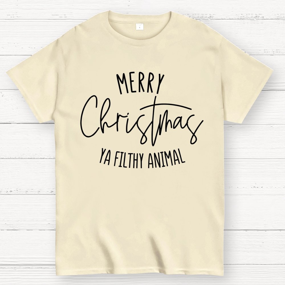 Merry Christmas Ya Filthy Animal Geek T-Shirt