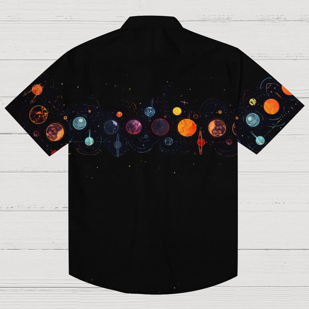 Cosmic planets Geek Hawaiian Shirt