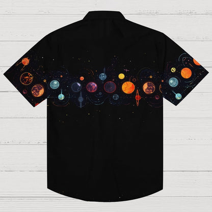Cosmic planets Geek Hawaiian Shirt