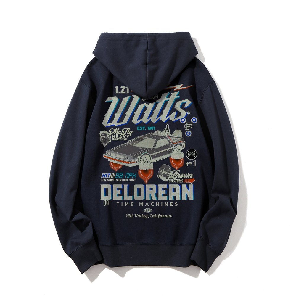 Gigawatts Garage Remix Printed Back Unisex Cotton Hoodie