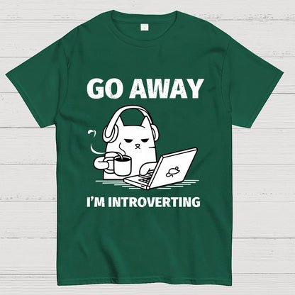 Go Away I'm Introverting Geek T-Shirt