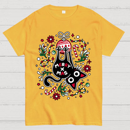 Christmas Cat Butt Geek T-Shirt
