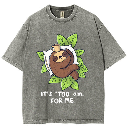 It's Too A.M. For Me Vintage Distressed T-shirt