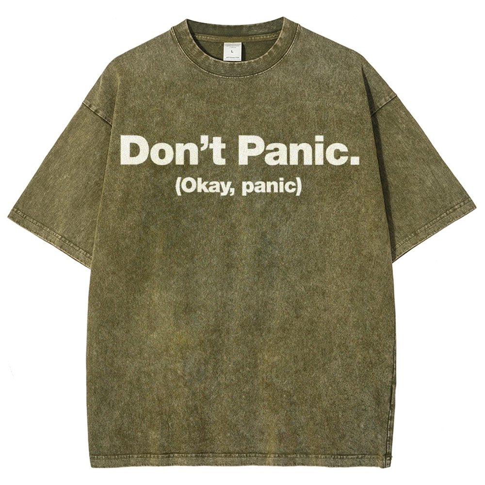 Okay Panic Vintage Distressed T-shirt