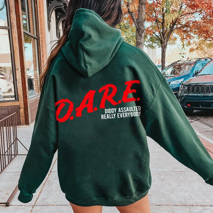 NO DIDDY Printed Back Unisex Cotton Hoodie
