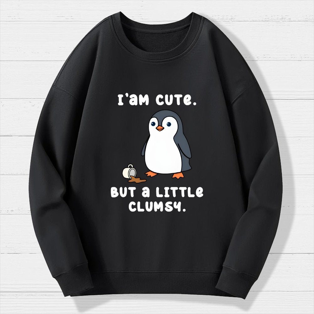 Little Clumsy Geek Cotton Sweatshirt