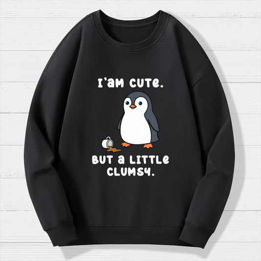 Little Clumsy Geek Cotton Sweatshirt