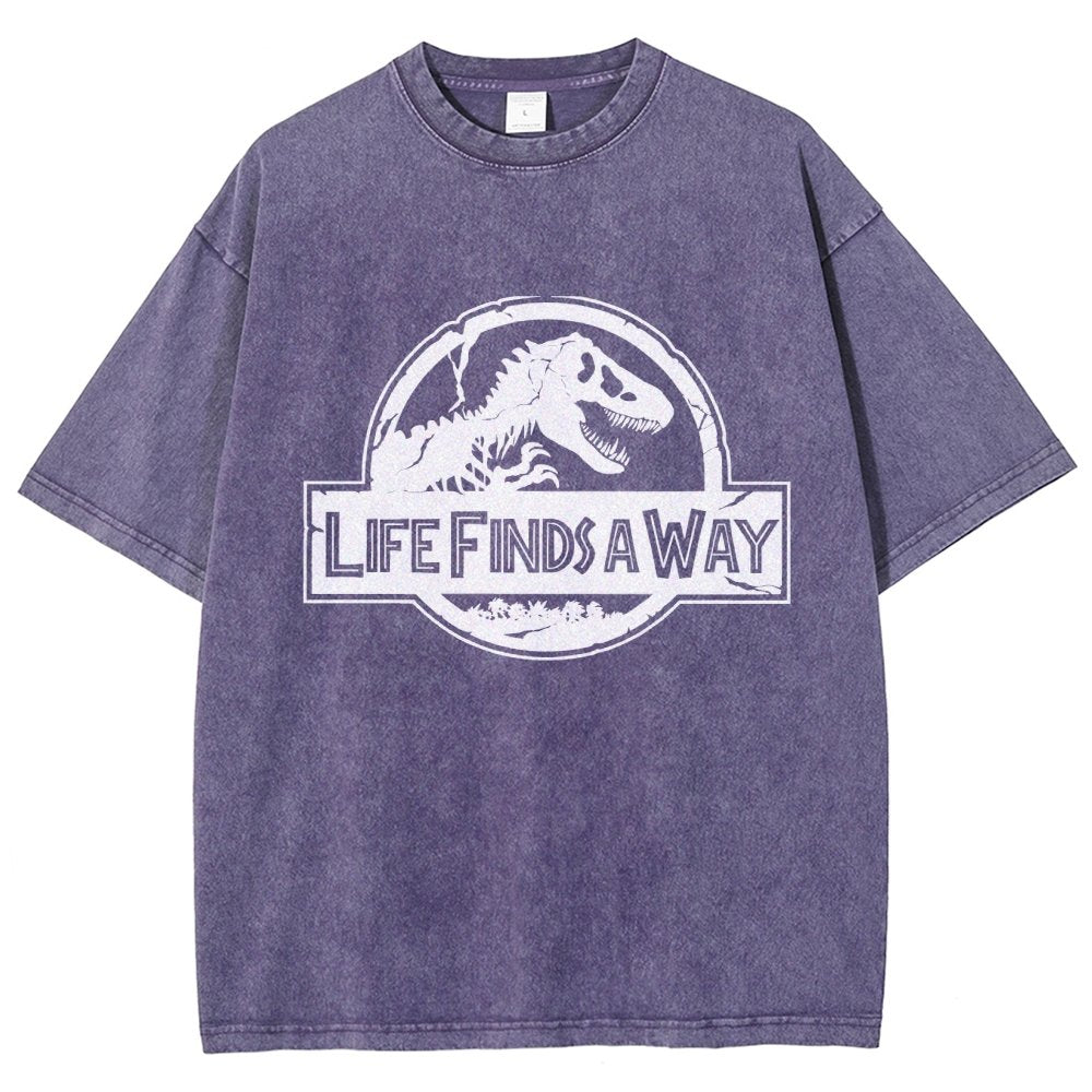 Life Finds A Way Vintage Distressed T-shirt