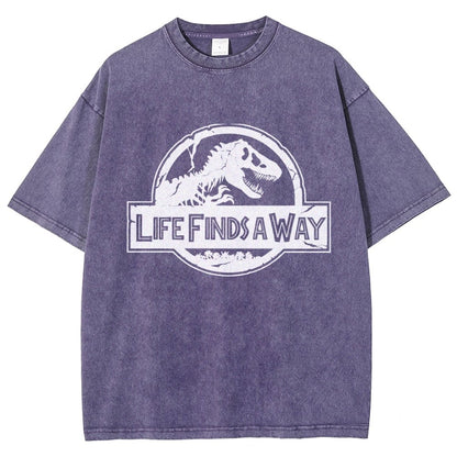 Life Finds A Way Vintage Distressed T-shirt