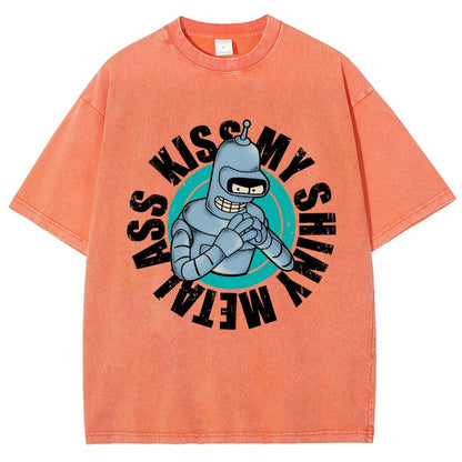 Kiss My Shiny Vintage Distressed T-shirt