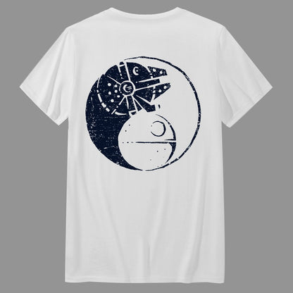 Balancing The Energy Front And Back Printing Geek T-Shirt