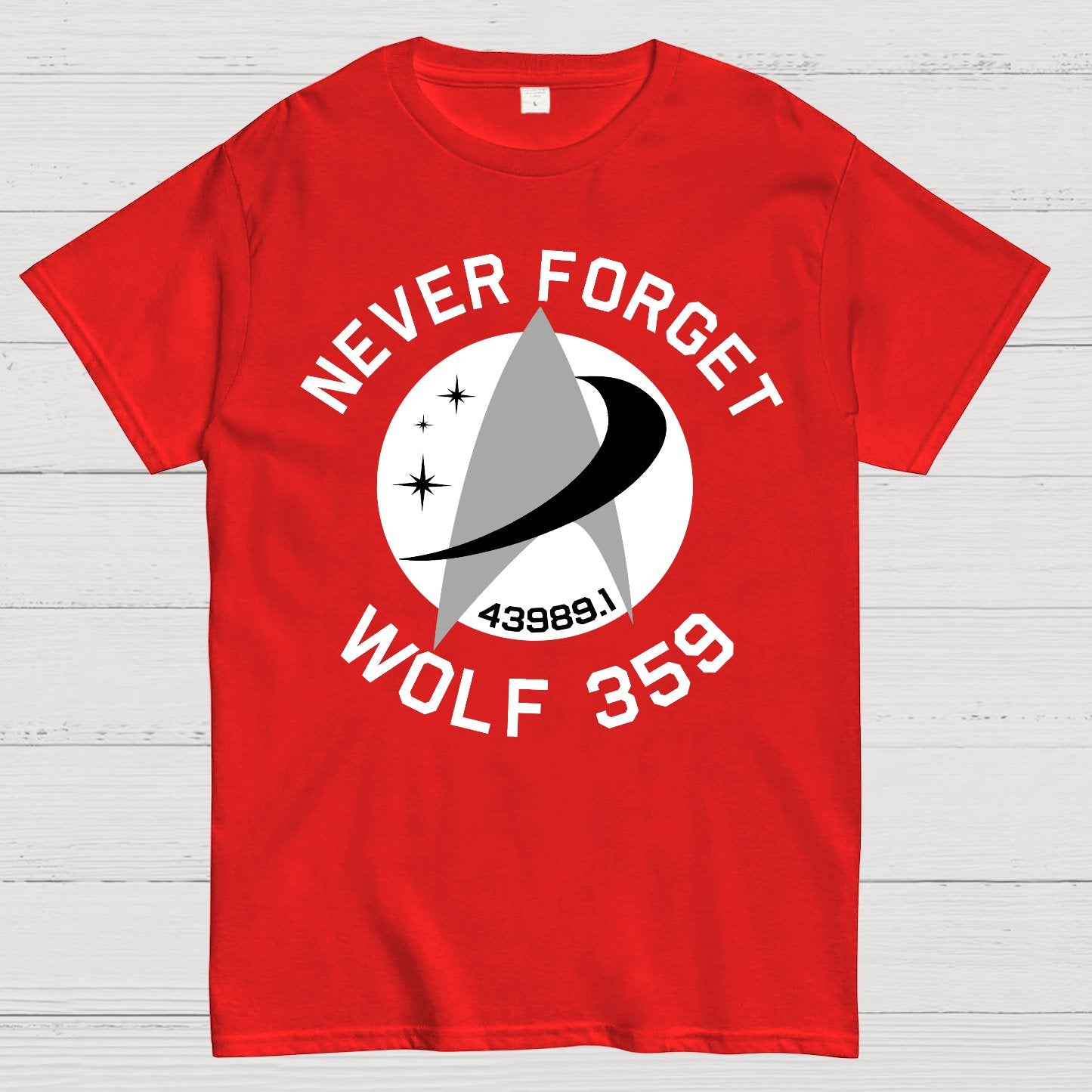 Never Forget Wolf 359 Geek T-Shirt