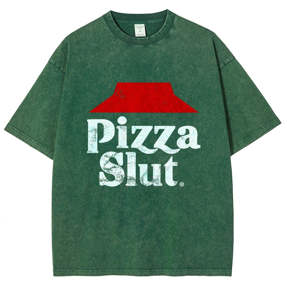 Pizza Slut Vintage Distressed T-shirt