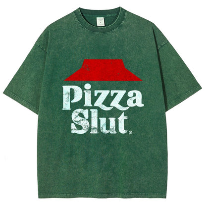 Pizza Slut Vintage Distressed T-shirt