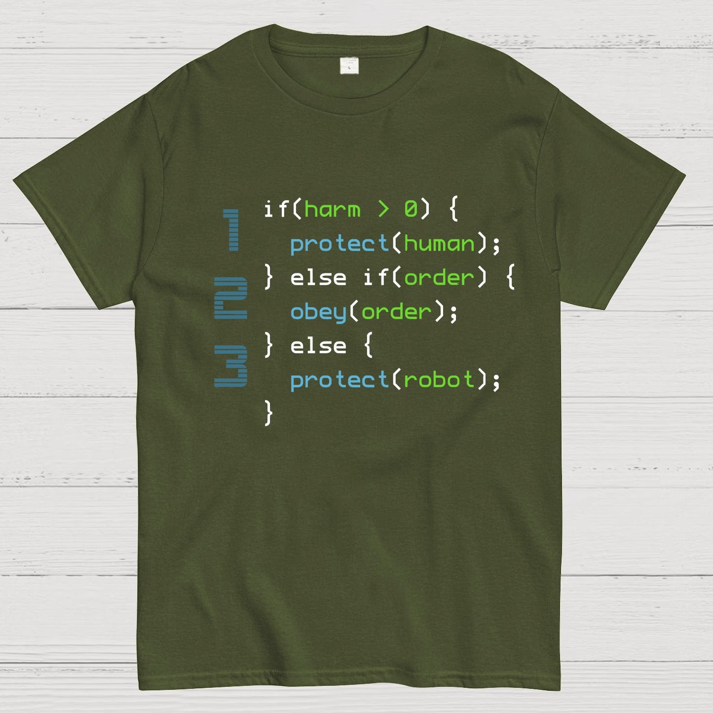 3 Laws of Robotics Geeky T-Shirt