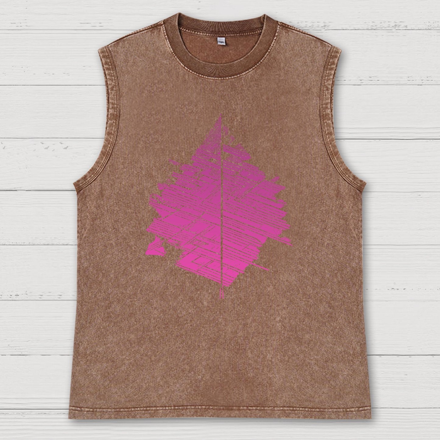 Leaves. Abstract and strange leaves Vintage Distressed Washed Tank